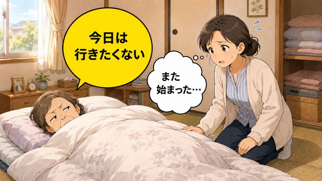「今日は行きたくない」布団から出ない義母…高齢者のデイサービス拒否への向き合い方【医師解説】
