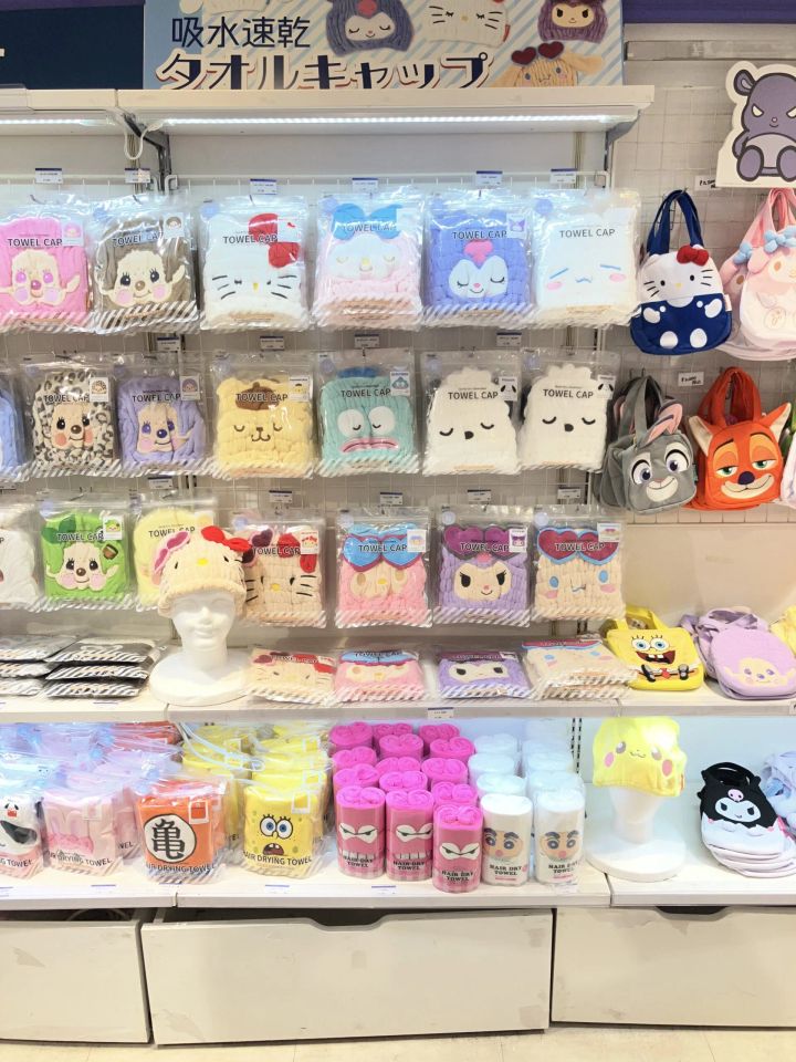 スケーター「吸水速乾タオルキャップ」