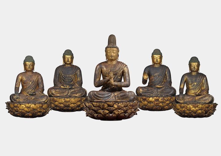 国宝 五智如来坐像 平安時代 9世紀 京都・安祥寺蔵 通期展示