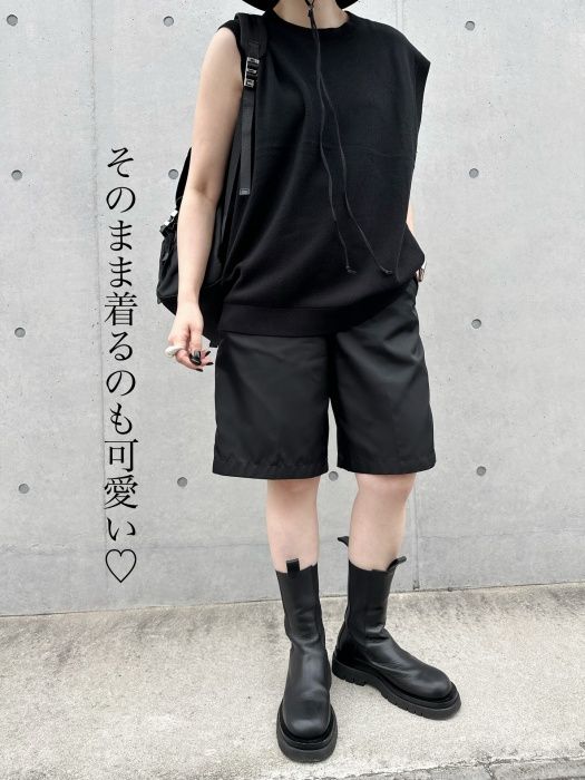 GU「ウォッシャブルニットベスト」