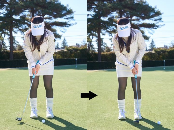 ショートパットが入らない原因は？胸の向きに注意