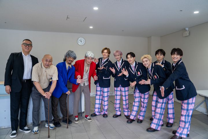 超特急×シソンヌ・錦鯉長谷川・パンサー菅 （C）日本テレビ width=