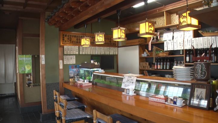老舗すし店「大恵鮨」の店内