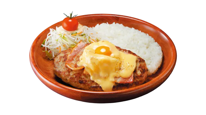 びっくりドンキー「ベーコンエッグベネバーグディッシュ」