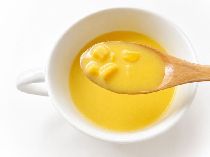 スイートコーンの自然な甘みが贅沢に凝縮された冷製スープ