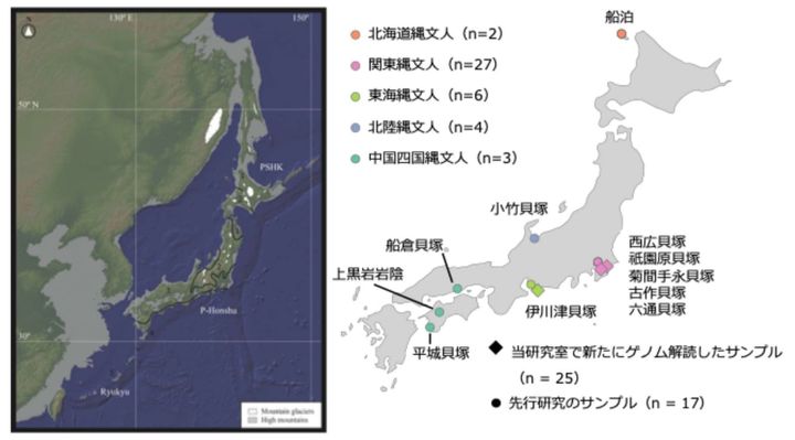縄文人の先祖に起きた急激な進化