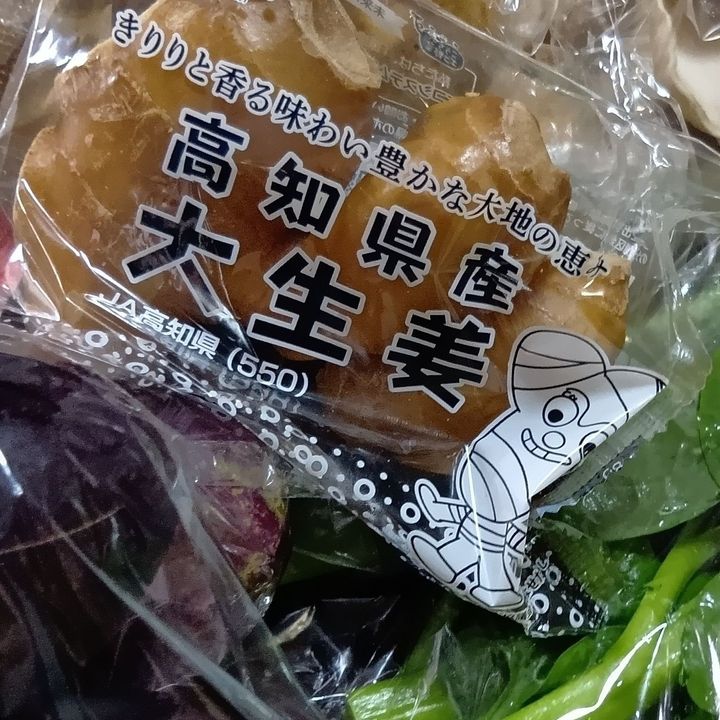 その中で、夏と言えば生姜！！！ということで、 今回は、高知県産の大生姜もかごの中へ！