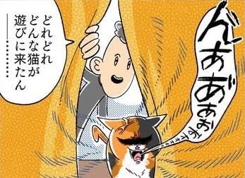 漫画「のぞきの被害にあった話」のカット（坊やさん提供）