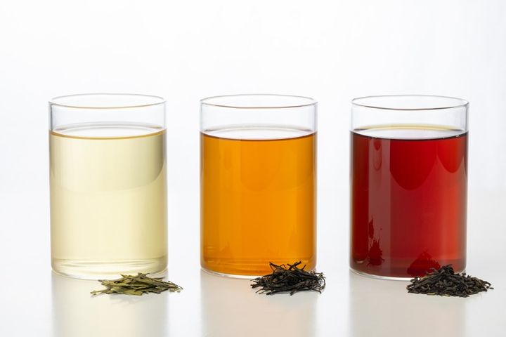 緑茶、烏龍茶、紅茶という3種類の中国茶 イメージ