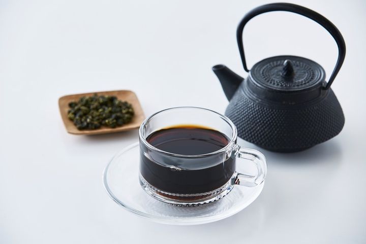 黒烏龍茶ホット と茶葉