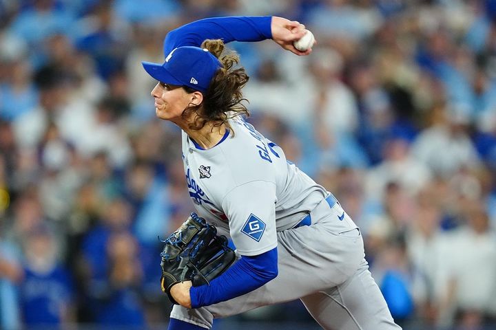 ドジャースのタイラー・グラスノー（C）Getty Images