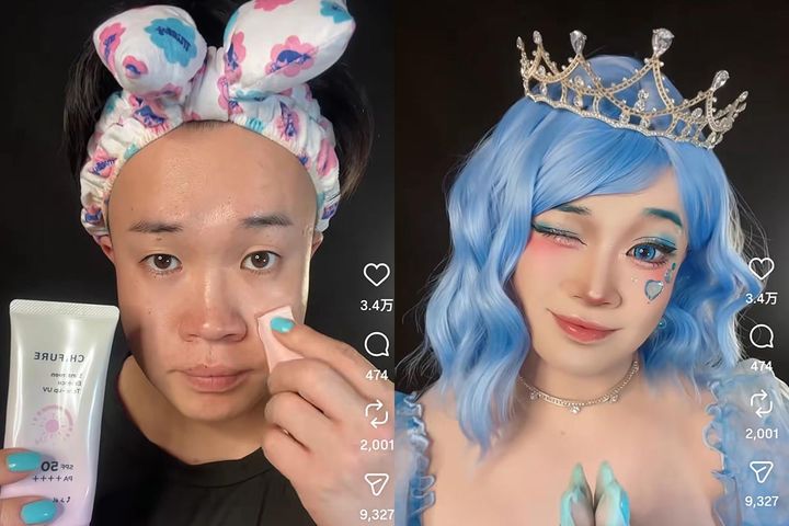 2児のパパ・たろちゃんが“水色のお姫様”に！