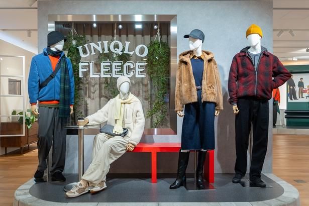 ユニクロ2026年秋冬コレクションの展示会に登場した、多彩なデザインの新作フリース