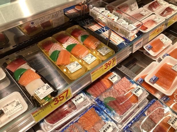 作業効率を踏まえ、刺身はサクの割合を増やして販売。自宅で好みの厚さに切って食べられる