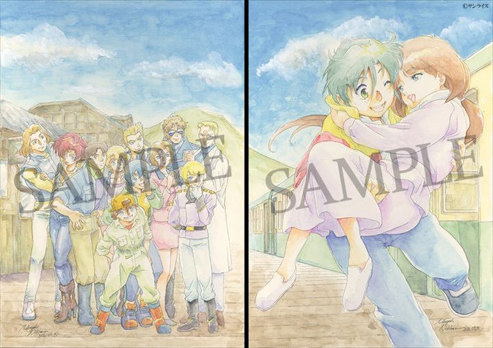 「『機動新世紀ガンダムX』記録全集 A.W. 30th Chronicle」メカニカルデザイン・大河原邦男 描き下ろし冊子2「Resolution」表紙イラスト （C）サンライズ width=