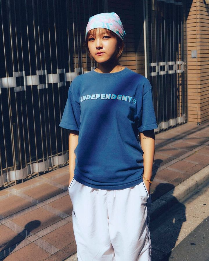 【20代スナップ＠高円寺】足元はビーサン、頭はバンダナで夏っぽく