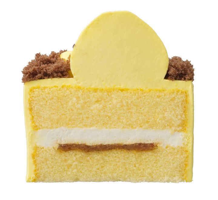 ポムポムプリンのプリン風ケーキ 断面