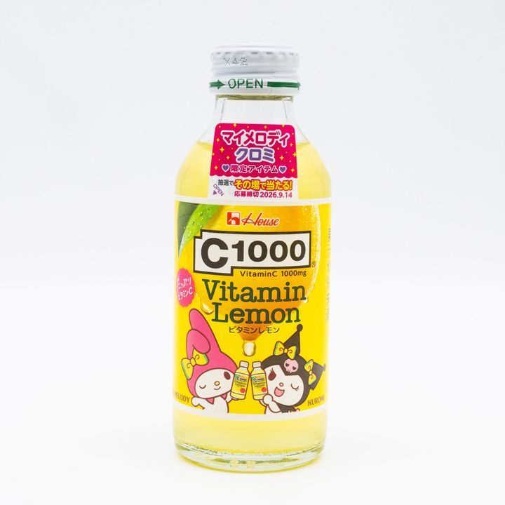 C1000 ビタミンレモン マイメロディ・クロミ限定ボトル 乾杯デザイン