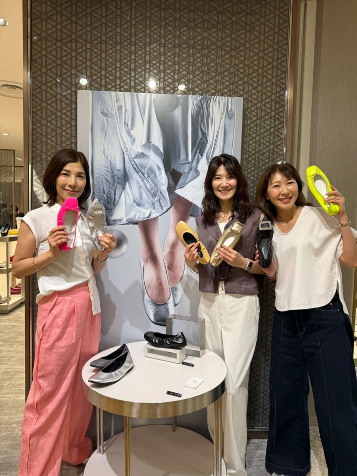 バレエシューズブランド「Kurun TOKYO」の靴を試着