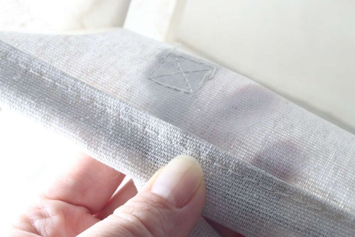 ランドリーバッグの口部分に入ったワイヤー