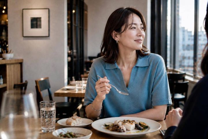 【５ヶ月で−４kg】外食でも食べ過ぎなくなった。42歳女性が始めた「３つの習慣」