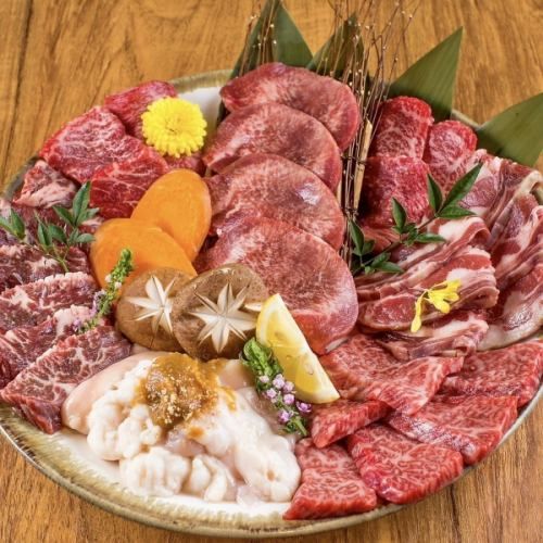 焼肉 タンとハラミ まっちゃん二日市店／ファミリーセット6種盛