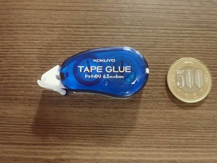ダイソー：テープのり ドット柄