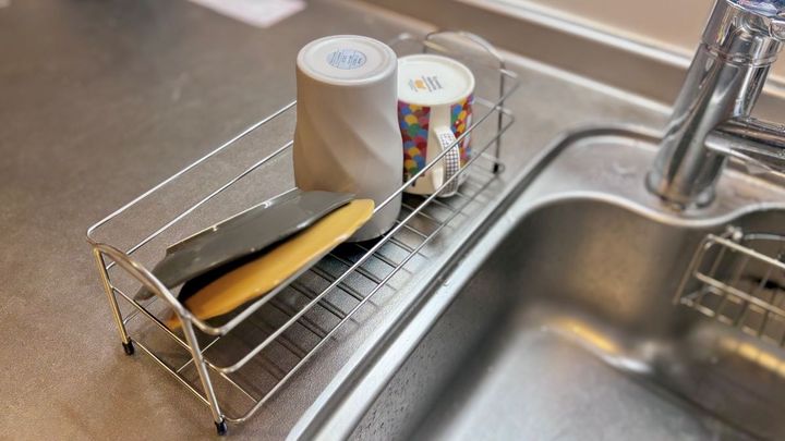 食洗機サブにぴったり！100均の「ステンレスシャンプーラック」を水切りかご代わりに使ってみた