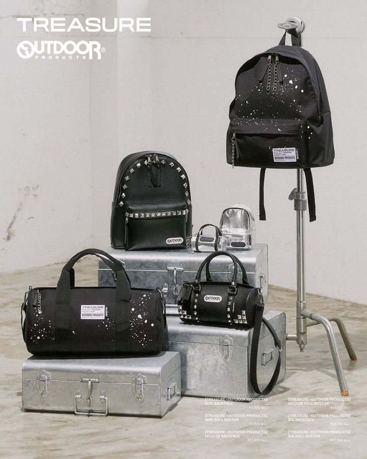 本コレクションは、OUTDOOR PRODUCTSを代表するデイパックとロールボストンをベースに、ミニ・ミディアム・ビッグの3サイズをラインアップ。
