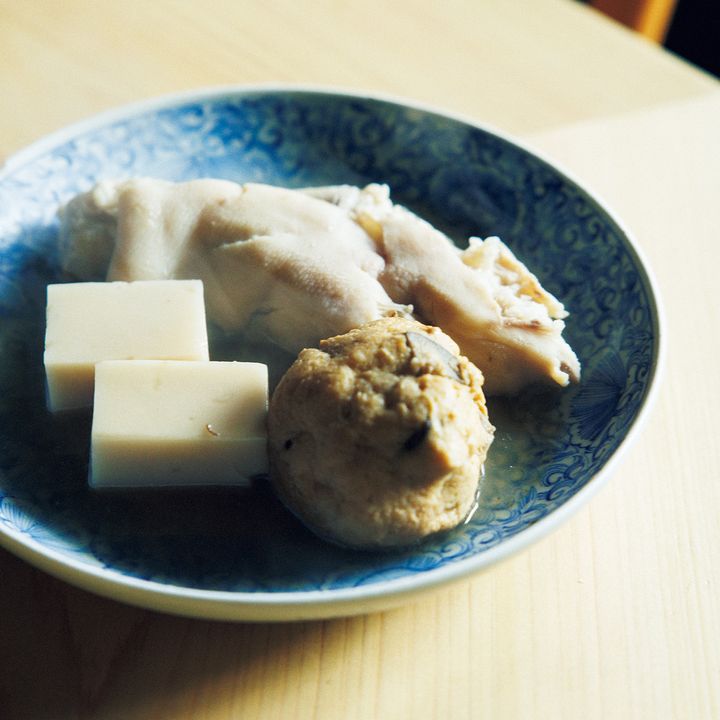 京都〈にこみ鈴や〉自家製のひろうす、ごま豆腐、豚足煮