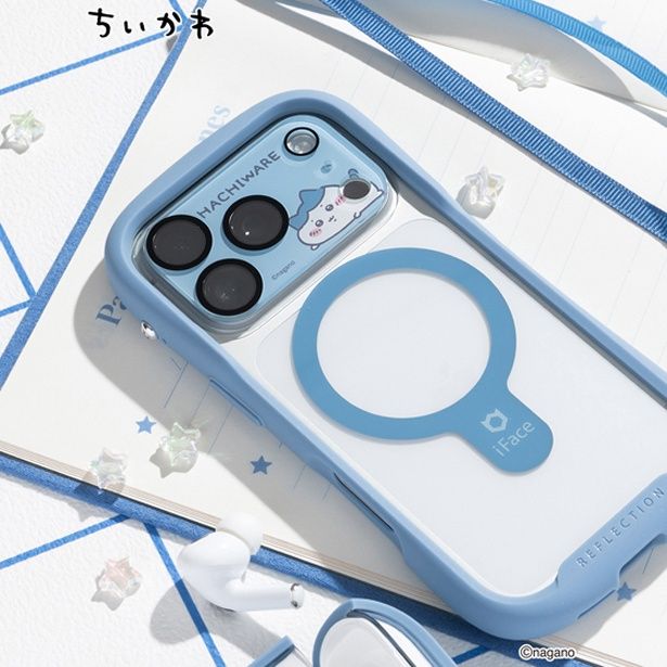 「ちいかわ iFace 強化ガラス カメラレンズプロテクター」(2200円)、「ハチワレ/うにうに」デザイン (C)nagano