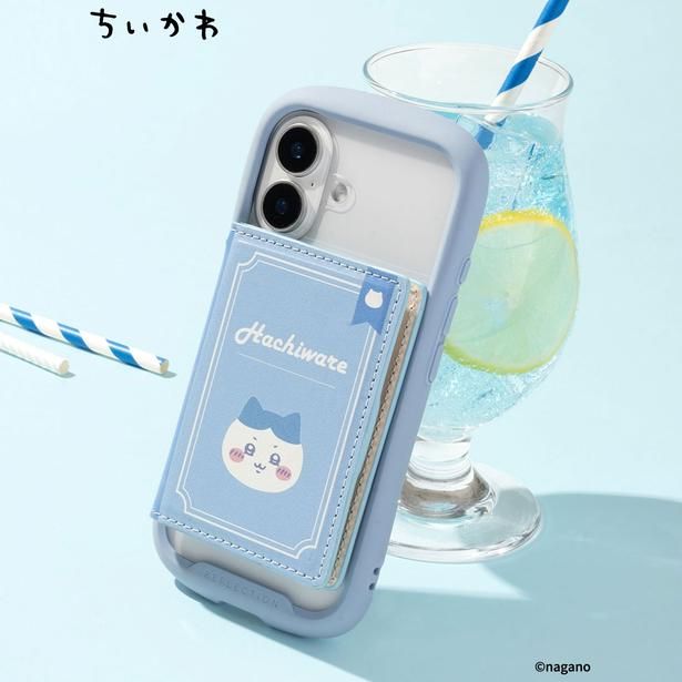 「ちいかわ BookType MagSafe対応カードウォレット」(3740円)、「ハチワレ/ブック」デザイン (C)nagano