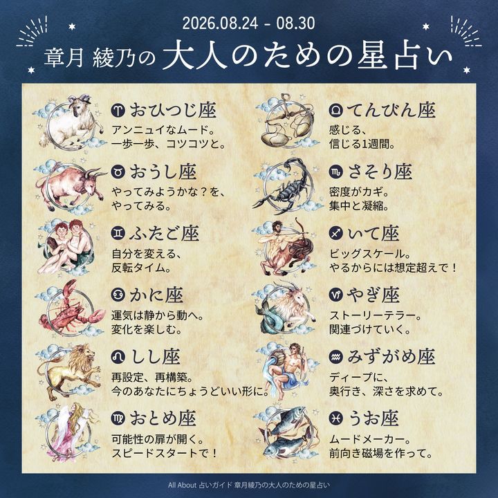 章月綾乃からあなたへ送る今週のメッセージ