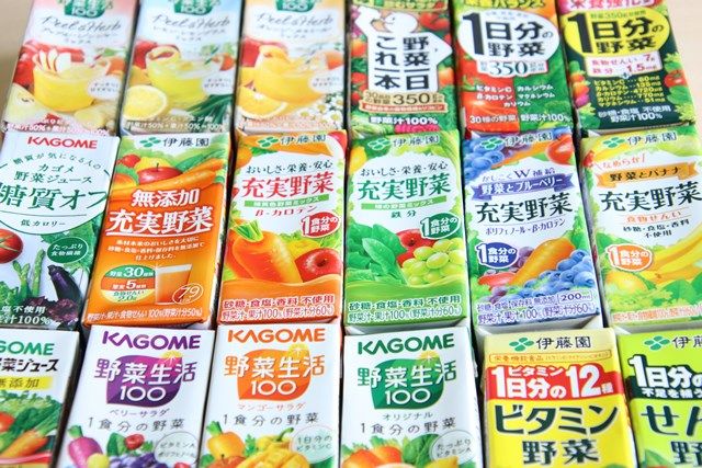 野菜ジュース一覧の写真