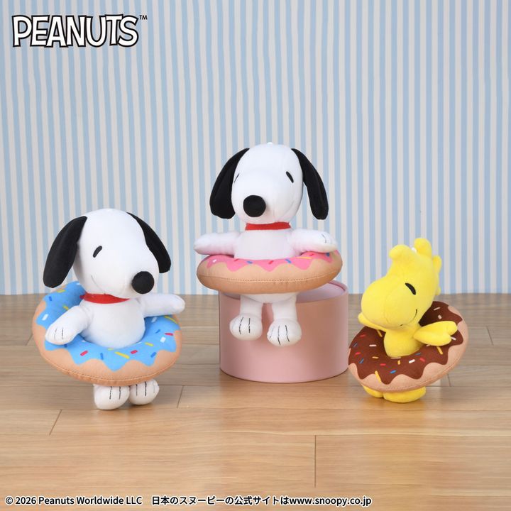 SNOOPY ぬいぐるみ カラフルドーナツ