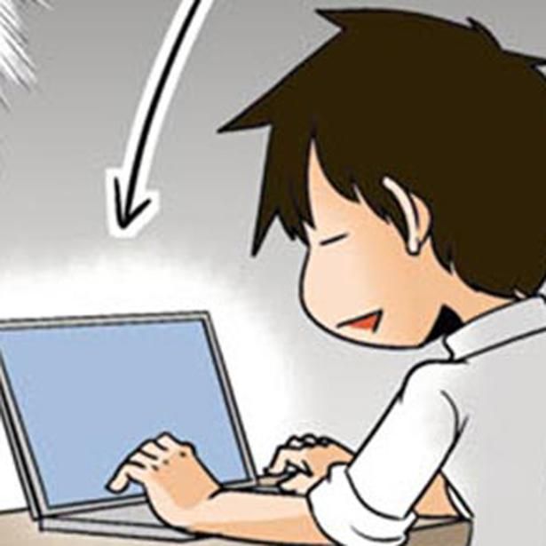 場所が変わってもパソコンから離れられないエンジニア （C）よしたに／KADOKAWA