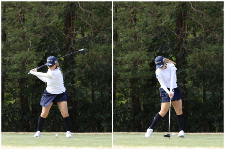 効率的なスイングの秘けつは「バンプ」にあり！女子プロのスイングを解説