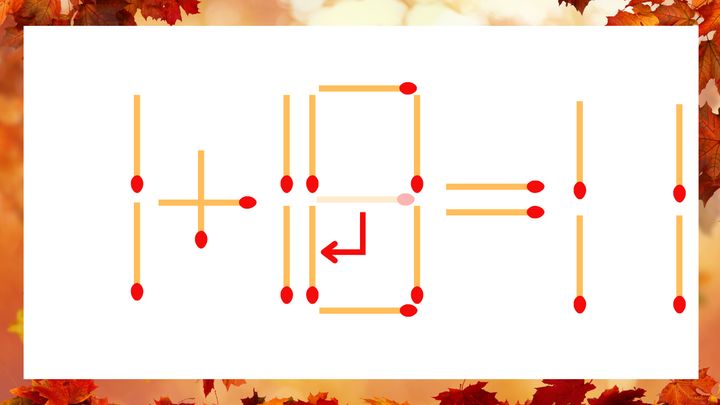 【マッチ棒クイズ】1本だけ動かして正しい式に：1+19=11？の解答画像