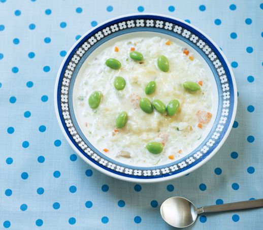 【冷凍ピラフをレンチンで！】脳を育てる育脳ごはん「ピラフリゾット」のレシピをご紹介♪の画像1