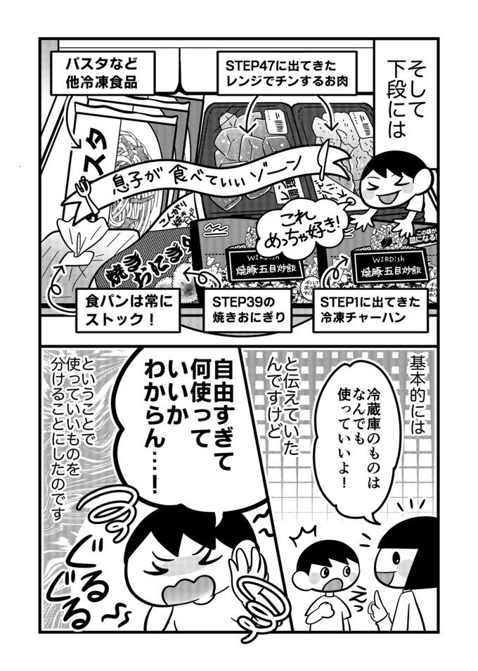 料理好きの不登校息子のためにサブ冷蔵庫を導入したら…「なんて便利なんや‼」と母感動！【不登校息子のおひるごはん50】 の画像2