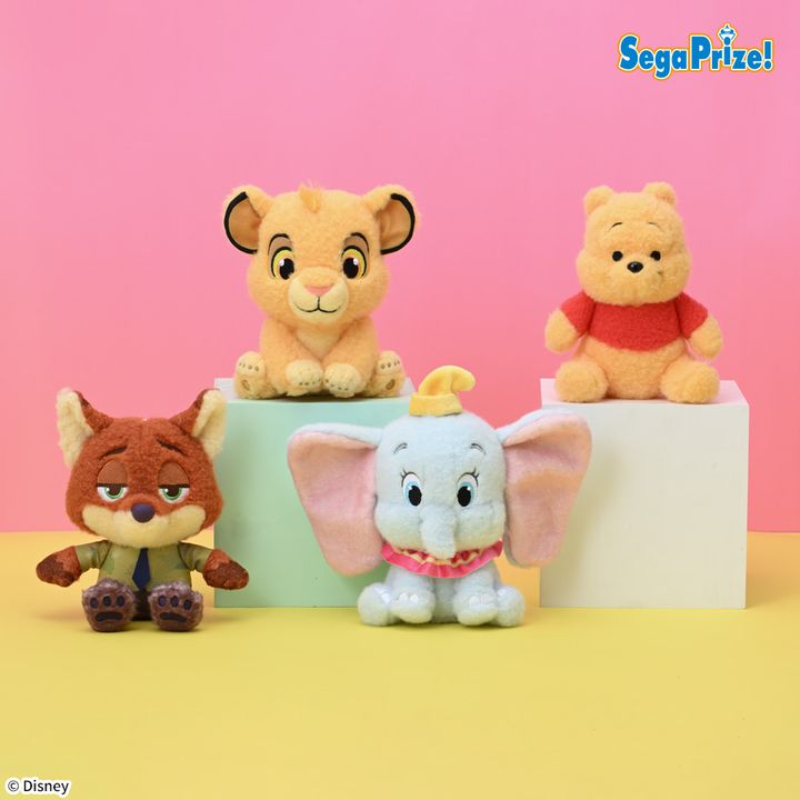 セガプライズ「ディズニーキャラクター ぬいぐるみ ふわふわおすわりポーズ」