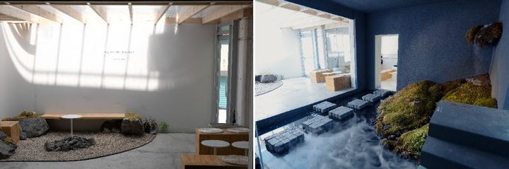 店内は場所ごとに異なる雰囲気で、座席も広くゆっくり過ごせる