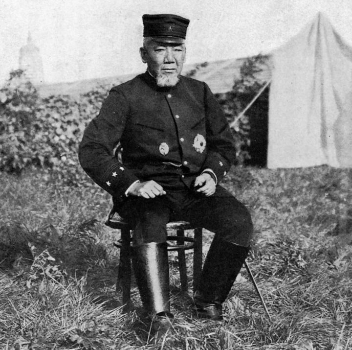 捨松の夫であり陸軍大臣だった大山巌、日露戦争時、1904年