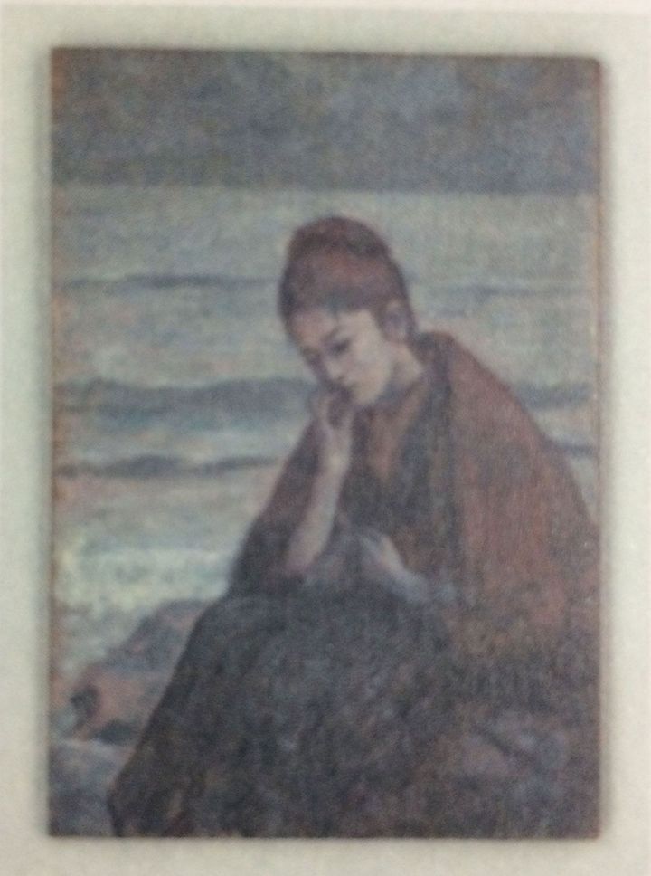 黒田清輝による『不如帰』の口絵原画「浪子像」、1900年