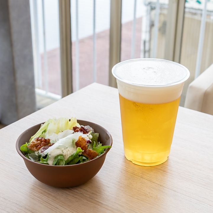ミニサラダと生ビールのバリューセット