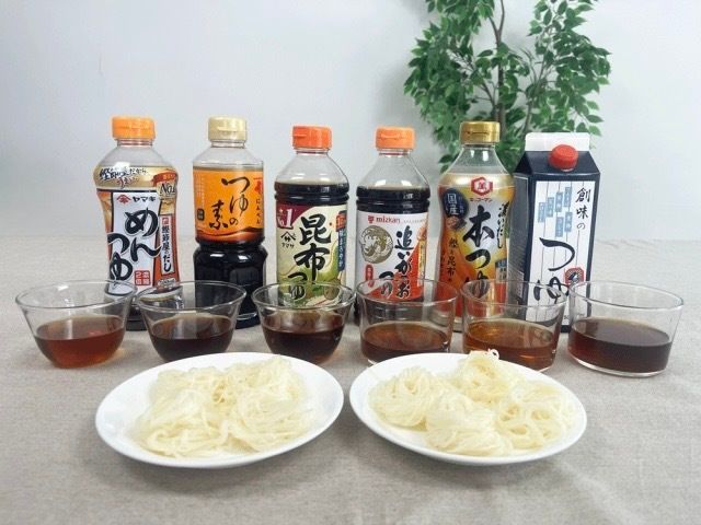 麺つゆ6種類とそうめん