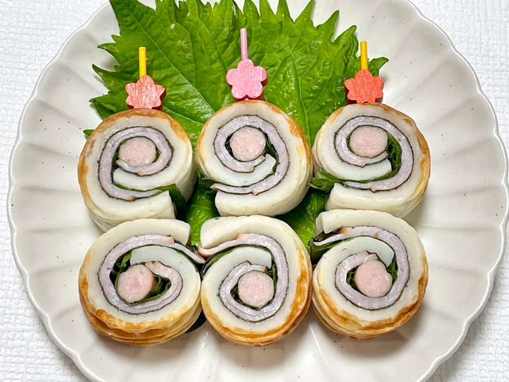 ミニウインナーの彩りちくわ巻き