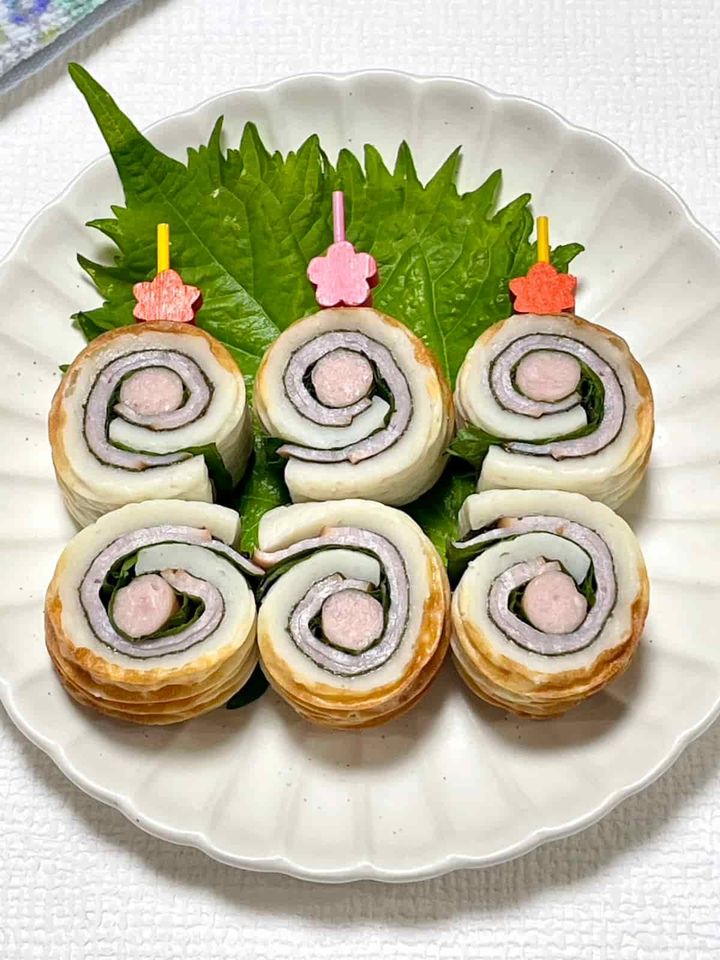 ミニウインナーの彩りちくわ巻き