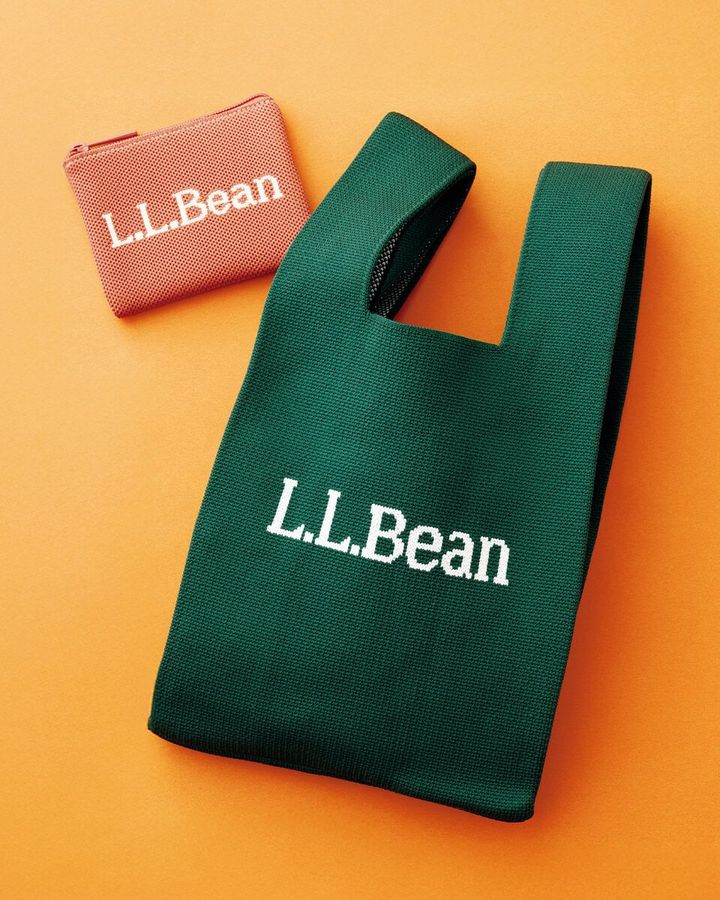 【秋のお出かけに重宝するL.L.Beanの次号付録】L.L.Bean（エルエルビーン）のロゴ入りニットバッグ＆ポーチがおしゃれで大容量！：9/18発売リンネル2026年11月号付録をご紹介します