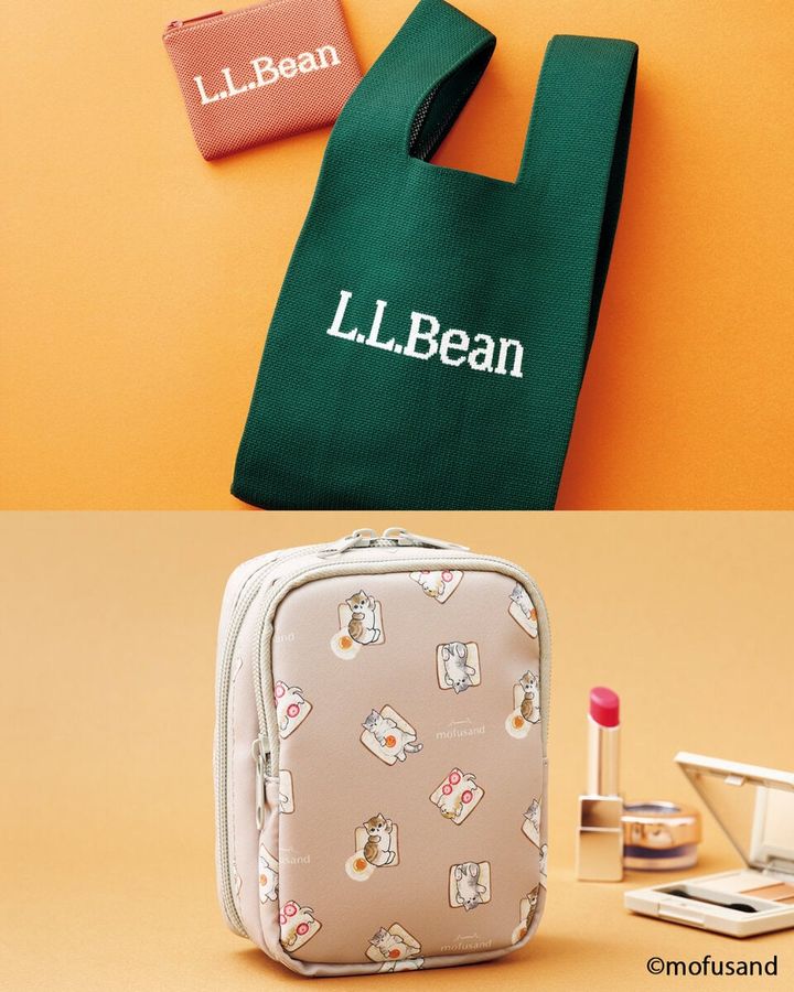 【次号L.L.Beanとモフサンドの付録を速報】L.L.Bean（エルエルビーン）のニットバッグとモフサンドの自立2層ポーチどっちもほしい！：9/18発売リンネル2026年11月号・11月号増刊の付録をご紹介します